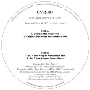 TYREE & PURE GOD - Back Home - Chicago Vinyl