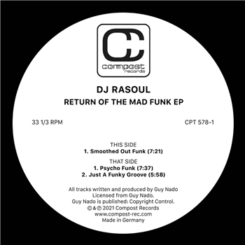 DJ RASOUL - Return Of The Mad Funk EP - COMPOST