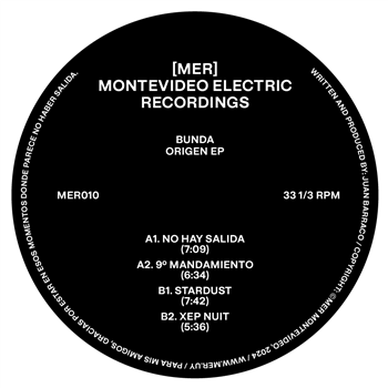 Bunda - Origen EP - Montevideo Electric Recordings