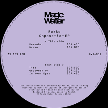 Rokko - Copasetic EP - Magic Water Records