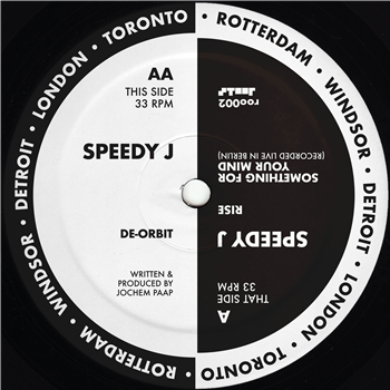 Speedy J - Rise EP (Inc. the Bukem classic that De Orbit he played on 45RPM) - Roots