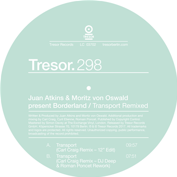 Juan Atkins & Moritz von Oswald - Transport Remixed (2024 Repress) - Tresor