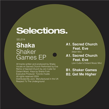 Shaka - Shaker Games EP (inc Jon Cutler mix) - Selections