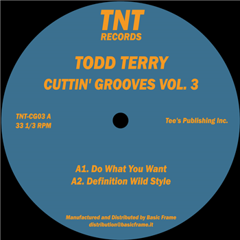 Todd Terry - Cuttin Grooves Vol. 3 - TNT Records