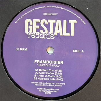 Framboisier - Buffout Trax - Gestalt Records