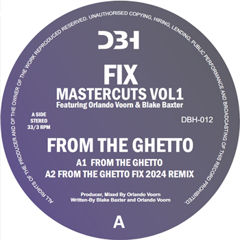 Orlando Voorn & Blake Baxter - From The Ghetto - DBH Records