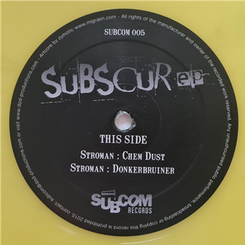 G303 (aka Stroman) & Collision - Subscur EP [colored vinyl] - Subcom