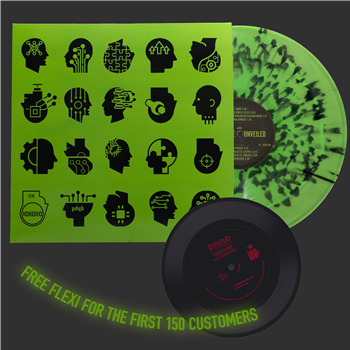 pdqb - Wetware Unveiled - green vinyl with black splatter - Synaptic Cliffs