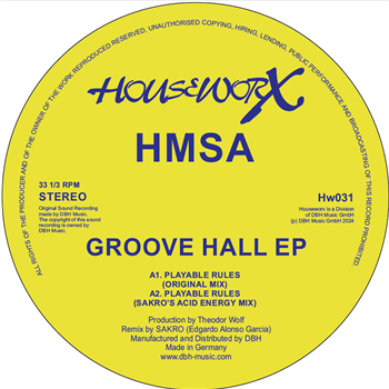 HMSA - GROOVE HALL EP - HOUSEWORX