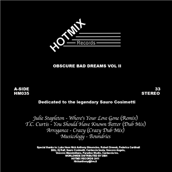 Various Artists - Obscure Bad Dreams Vol II - Hotmix Records