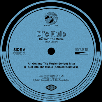 DJs Rule - Get Into The Music (2024 edition) - Back To Life