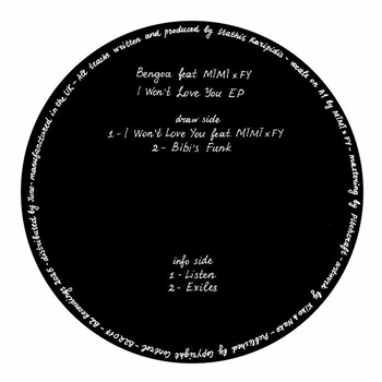 Bengoa feat Mimi X Fy - I Wont Love You EP - B2 Recordings