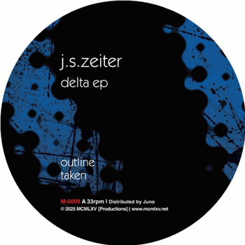 Js Zeiter - Delta EP - translucent blue vinyl - MCMLXV