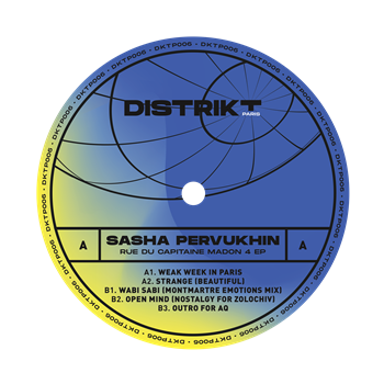 Sasha Pervukhin - RUE DU CAPITAINE MADON 4 EP - Distrikt Paris