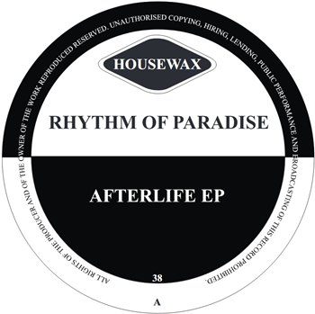 Rhythm Of Paradise - Afterlife EP (incl. Spiritual Emphasi RMX) - Housewax