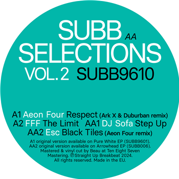 Various Artists - SUBB Selection Volume. 2 EP
 - Straight Up Breakbeat