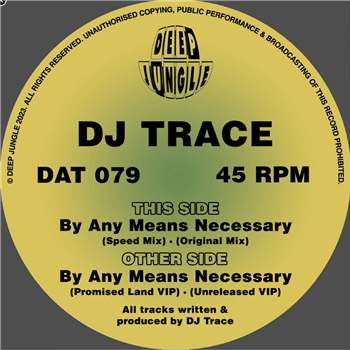 DJ Trace - By Any Means Necessary EP - Deep Jungle