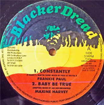 FRANKIE PAUL, MAXINE HARVEY / JUNIOR VAT, MAFIA & FLUXI - blacker dread