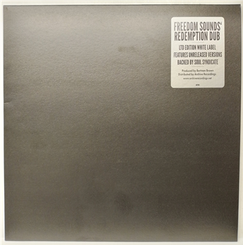 Various artists - Freedom Sounds Redemption Dub LP (Limited white label pressing) - Archive Recordings