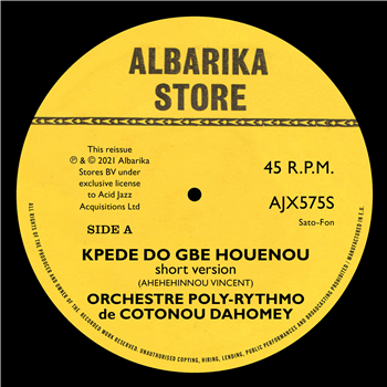 Orchestre Poly-Rythmo de Cotonou Dahomey - Acid Jazz Records