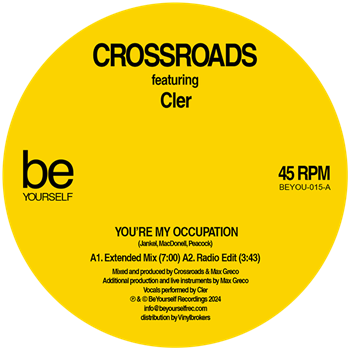 Crossroads feat. Cler - Youre My Occupation - BeYourself Recordings